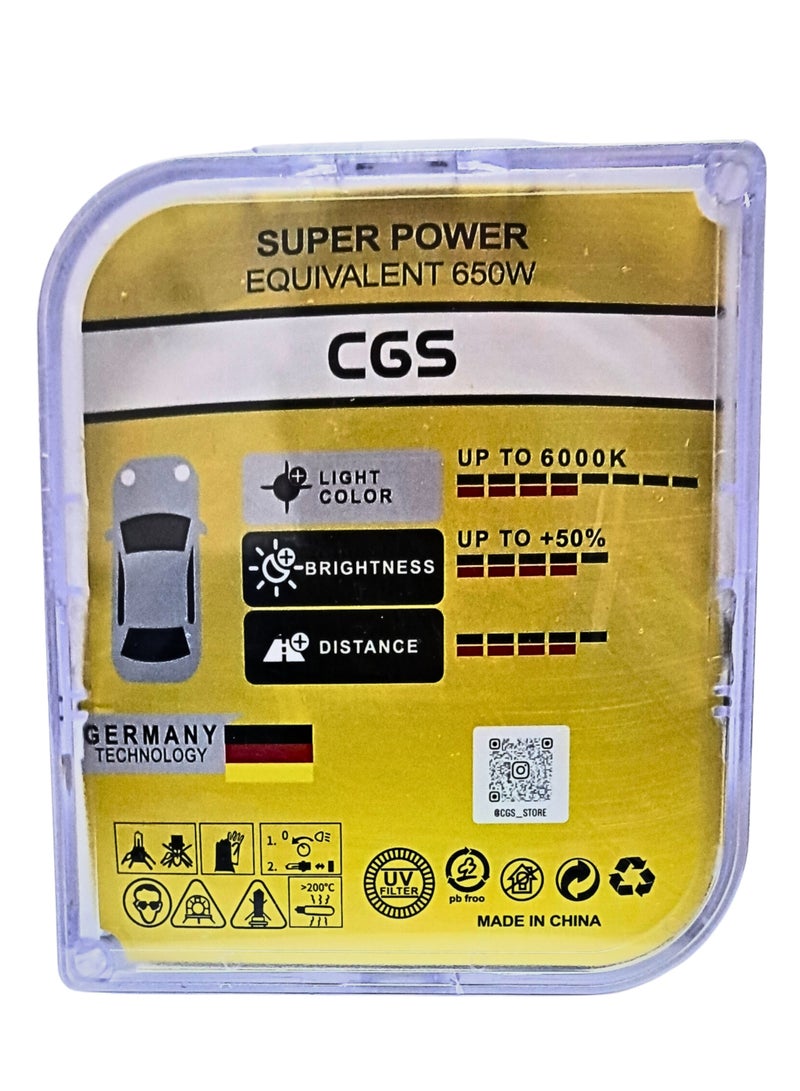 CGS 60W H4 LED Headlight Kit - Super Bright, Pure White Vision - Image 3