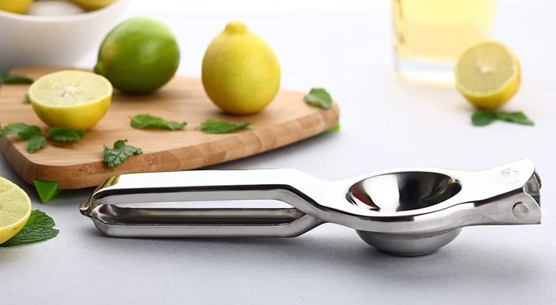 siddhmurti Heavy Duty Stainless Steel Manual Press Lemon Squeezer Manual 2 in 1 Bottle Opner - Image 3