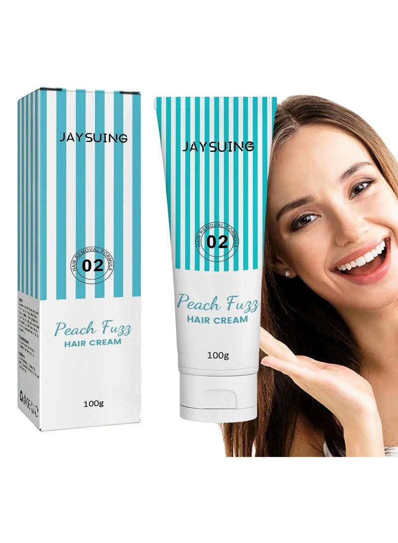 Jaysuing Permanent Hair Removal Cream for Lips, Gentle Painless Facial Hair Removal Cream, Facial Hair Remover for Women and Men, Wax Hair Removal Cream for Skin Care - Image 1