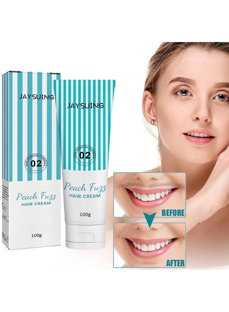 Jaysuing Permanent Hair Removal Cream for Lips, Gentle Painless Facial Hair Removal Cream, Facial Hair Remover for Women and Men, Wax Hair Removal Cream for Skin Care - Image 3