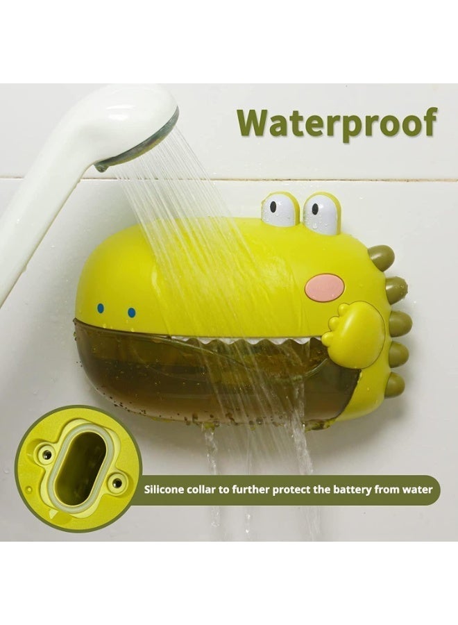 Bubble Machine Bath Toys, Automatic Bubble Maker for Toddlers, Both Music/Silence Mode, Fun Bathtub Water Play Birthday Gift, for Young Baby Kids Boy Girl (Green Dinosaur) - Image 4