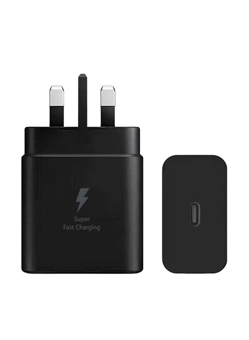 AVOO Fast charger for Samsung Galaxy, charger head without charging cable, 45 watts, S23 Ultra, S23 Plus, S23, S23, S22 Ultra, S22, S21 Ultra, S21, S21, A54, A53, A52, A32 - 45W - Image 1