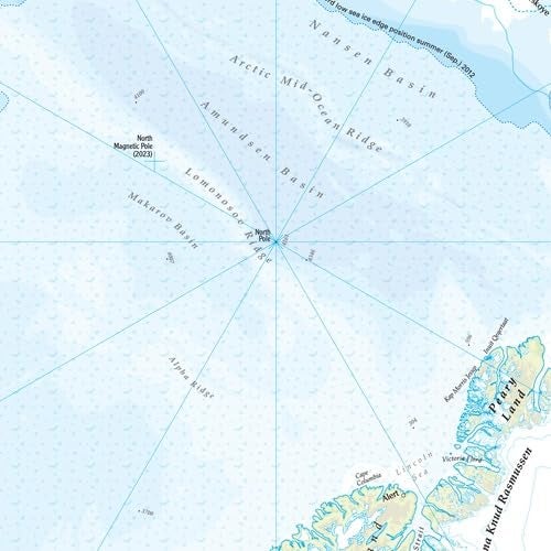 MapSherpa The Times Atlas: Arctic Ocean - Compact - 22.25 x 16.25 inch Poster - Front Lamination - Image 2