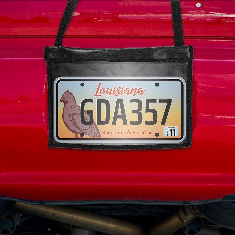 Frienda 4 Pieces License Plate Holder with Hanging Strap - Image 2