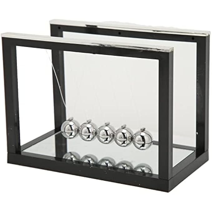NOENNULL Newtons Cradle Balance Balls, Physics Learning Desk Toys, Swinging Balls for Home Office Decoration, Stress Relief, Cute Science Fidget Accessories - Image 3