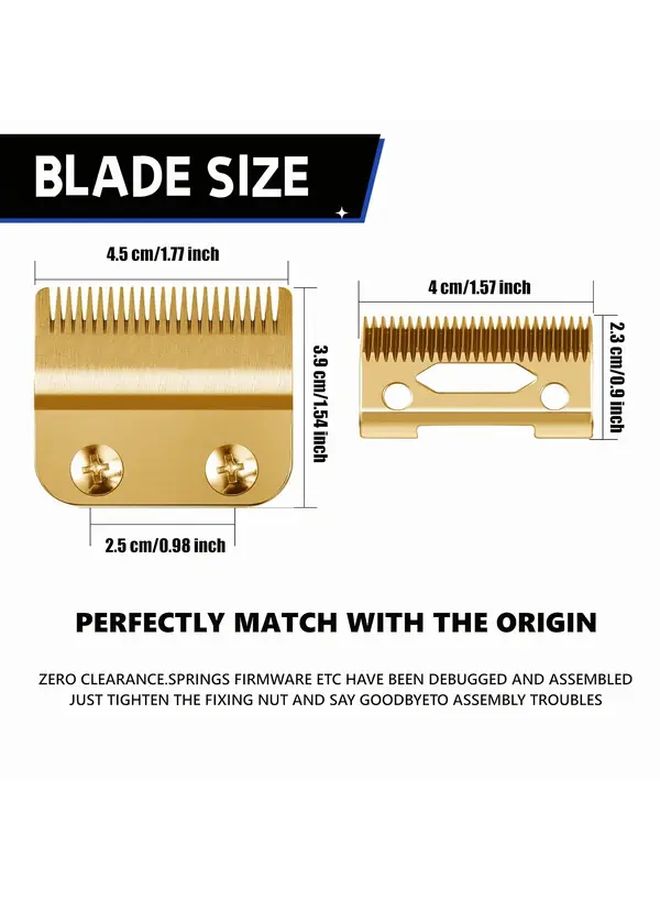 Hair Clipper Replacement Blade Set In Golden Compatible with Multiple Models - Image 5