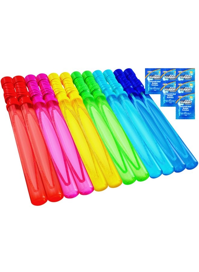 JOYIN 14.6’’ Big Bubble Wands for Kids, 6 PCS Bubble Wand with Refill Solution for Summer Toy Party Favor, Outdoors Toy Activity, Easter Basket Stuffers, Birthday Gift - Image 1
