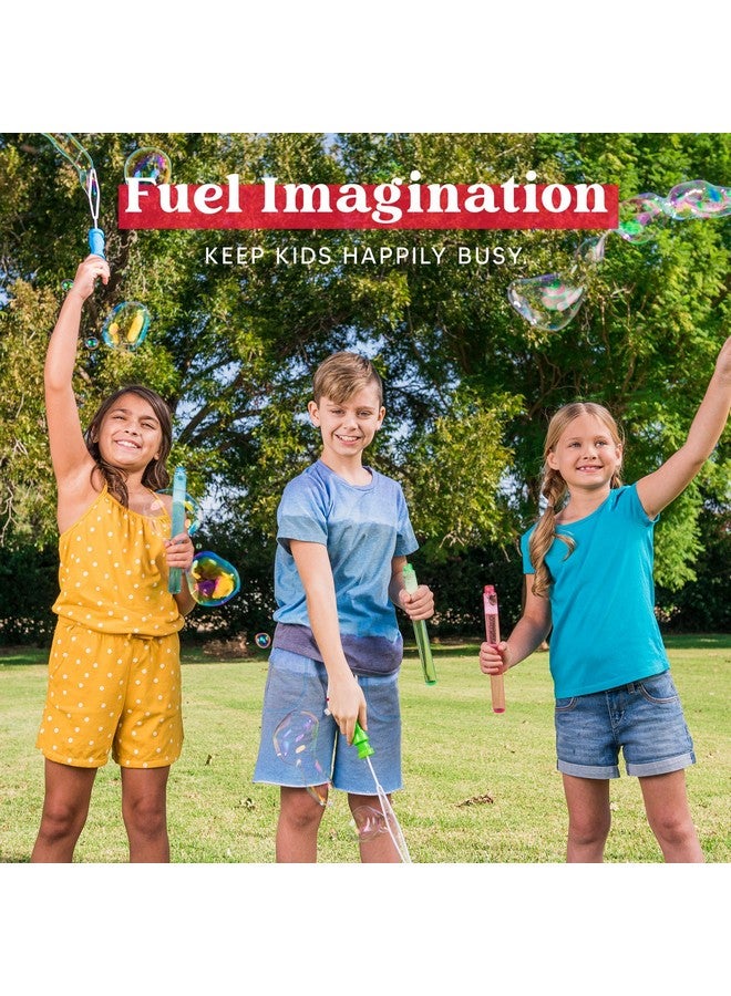 JOYIN 14.6’’ Big Bubble Wands for Kids, 6 PCS Bubble Wand with Refill Solution for Summer Toy Party Favor, Outdoors Toy Activity, Easter Basket Stuffers, Birthday Gift - Image 3