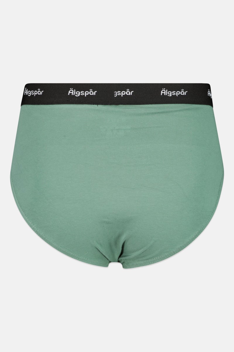 Algspar Men 3 Pcs Brand Logo Boxer Brief Set, Multicolor - Image 4