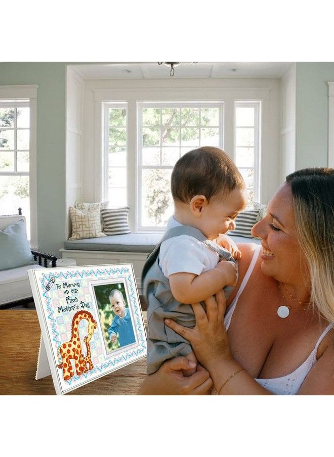 Expressly Yours! Photo Expressions To Mommy On Our First Mother Day Picture Frame ; 1St Mothers Day Picture Frame Gift ; Holds 3.5” X 5” Photo ; Boy Or Girl Nursery Decor ; Baby Giraffe Theme  - Image 4