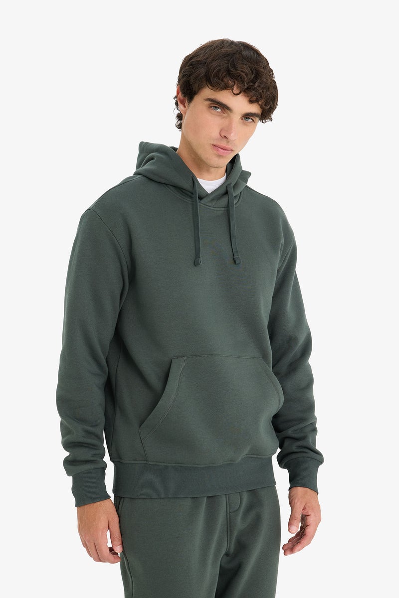 DeFacto Green Man Regular Fit Long Sleeve Sweatshirt Casual - Image 3