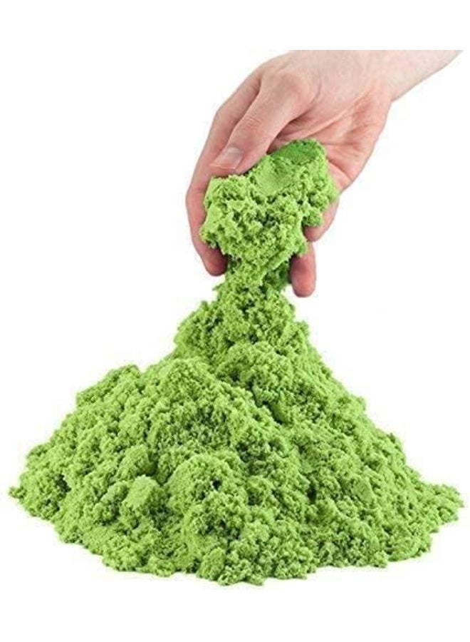 Amazing Dough and Magic Clay With Mould, Reusable Sensory Set, Gluten-Free Wonder Sand Activity Toys, Indoor Games for Kids Age 10 to 15 Green (750 GM Bucket) - Image 3