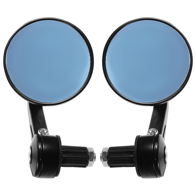 CNC Aluminum Bar End Rear View Mirrors For Cafe Racer Electric Motorcycle Replacement - Image 2