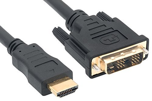Cablelera HDMI Male/DVI-D Single Link, 1m, Black Color (ZC5695MM-1M) - Image 1