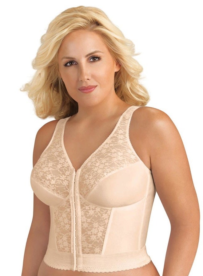 Exquisite Form 5107565 Fully Women's Original Longline Lace Posture Bra, Rose Beige, 38B - Image 1