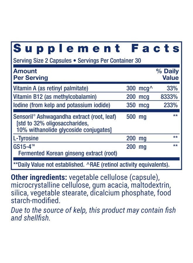 Life Extension مركب دعم الغدة الدرقية - 60 كبسولة - Image 3