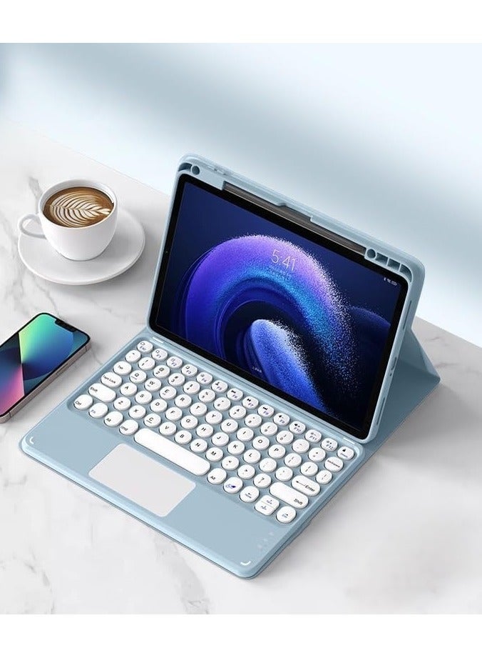general حافظة لوحة المفاتيح متوافقة مع جهاز هواوي ميت باد SE 11 بوصة 2024، مع لوحة مفاتيح تعمل باللمس، وفأرة، وحافظة جهاز لوحي مع فتحة قلم، حماية شاملة للأجهزة اللوحية
