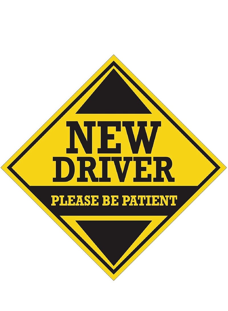 راين ملصق سيارة جديد للسائق يرجى التحلي بالصبر من الفينيل مقطوع بالقالب للدراجة على الجانبين وأغطية المصد الخلفي - Image 1