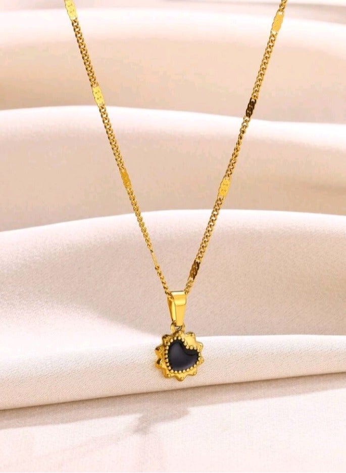 Attractives Trendy Stainless Steel Gold Plated Necklace For Women - Image 1