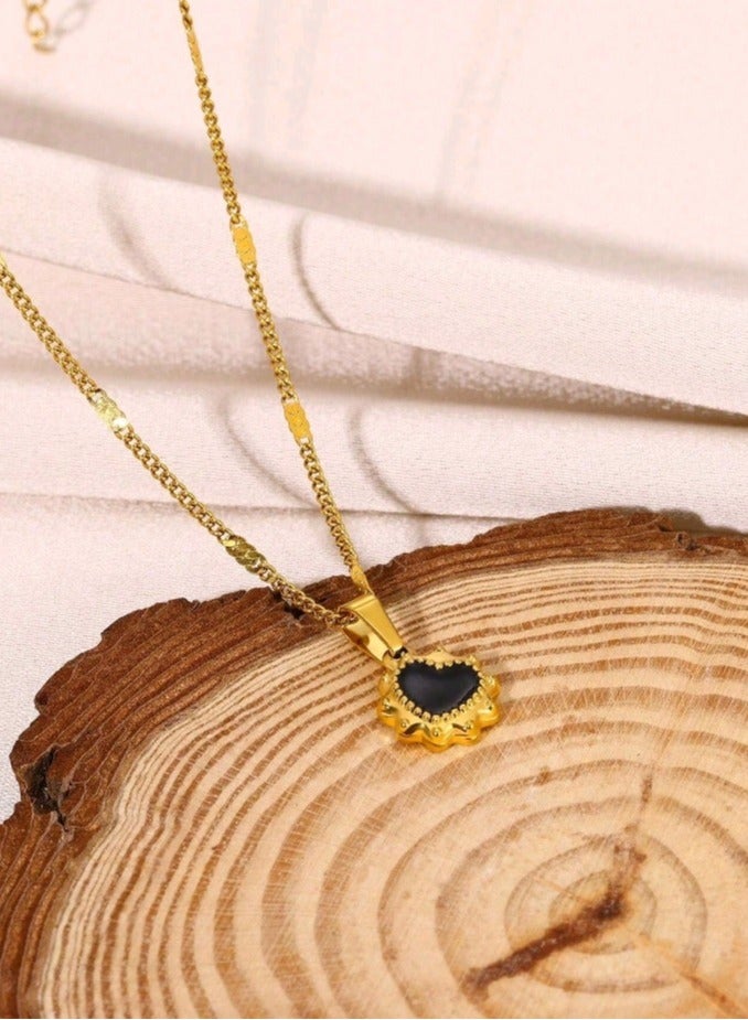 Attractives Trendy Stainless Steel Gold Plated Necklace For Women - Image 2