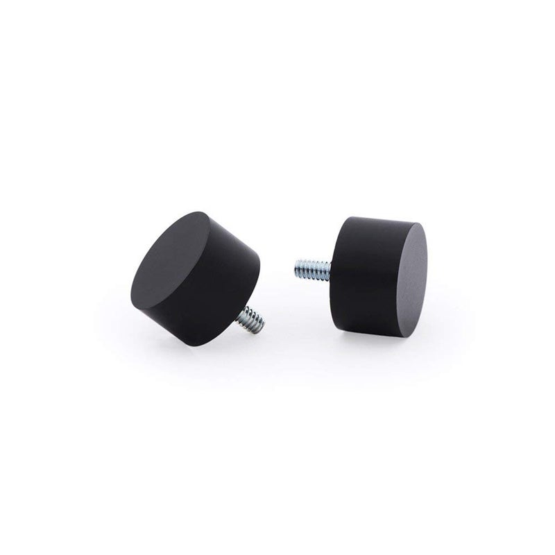 Ivilon Drapery Window Curtain Rod - End Cap Style Design 1 Inch Pole. 48 to 86 Inch Color Black - Image 3