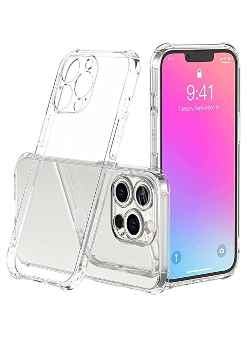 Bills iPhone 13 Pro Premium TPU Corner Case - Slim Transparent Back Cover with Shock Absorbent Reinforced Bumper Corners - Image 1