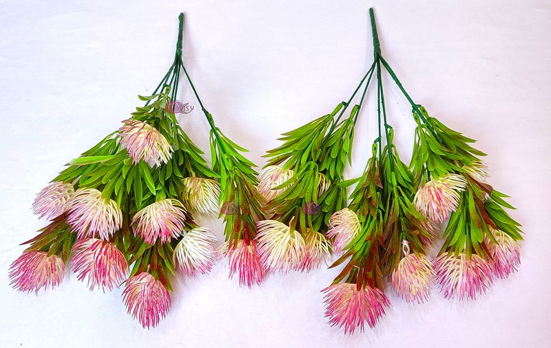 ARTSY® Artificial Flowers for Vase Home Decoration Flower Bunch, Office Decor, Without vase, Combo, Pack of 2 Piece - Image 3