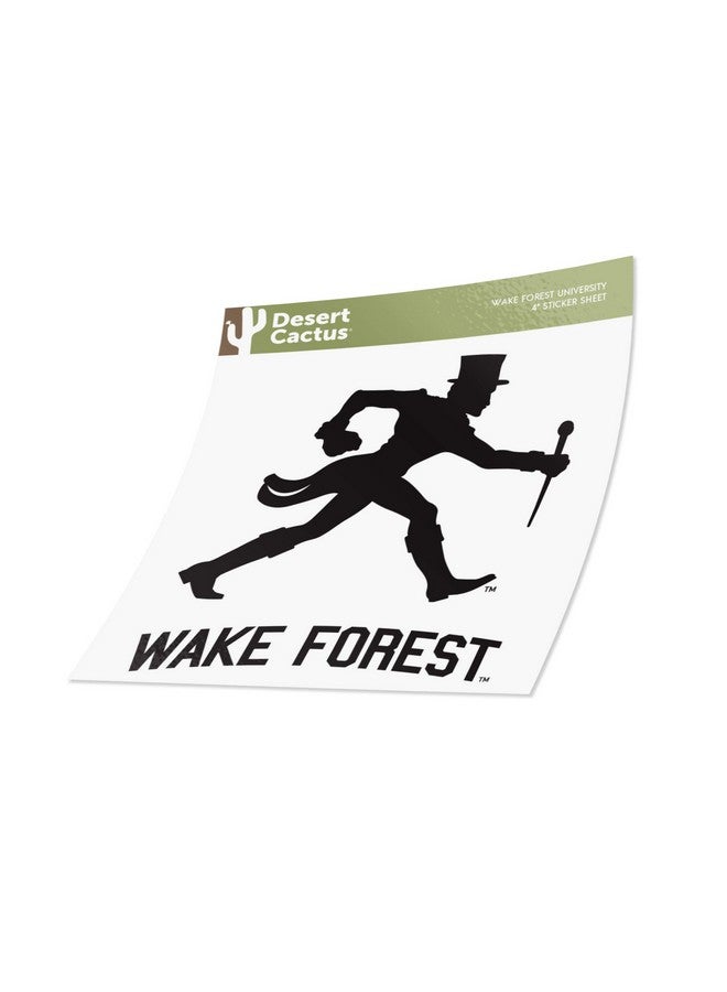 Desert Cactus Wake Forest University Demon Deacons Go Deacs Sticker Vinyl Decal Laptop Water Bottle Car Scrapbook (4 Inch Set V1) - Image 2