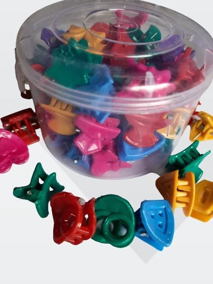 advancedestore Set of 60 Small size Multi colour Butterfly Bits hair clutch clips for women girls Styling Fashionflx - Image 5