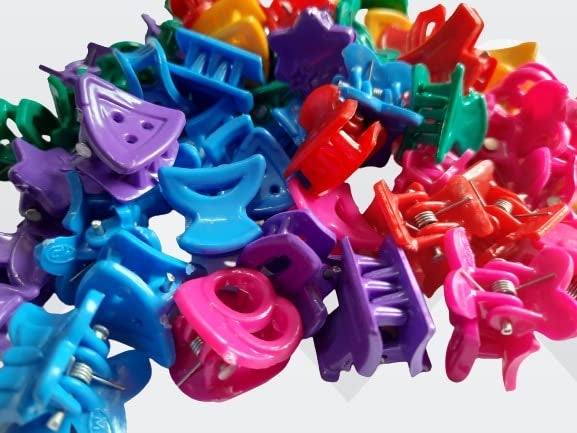 advancedestore Set of 60 Small size Multi colour Butterfly Bits hair clutch clips for women girls Styling Fashionflx - Image 2