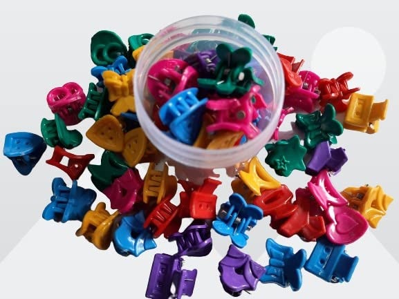 advancedestore Set of 60 Small size Multi colour Butterfly Bits hair clutch clips for women girls Styling Fashionflx - Image 4