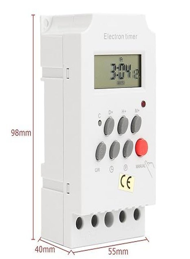 Maxwell T3 Digital Electronic Timer Switch 220V 25Amp DIN Rail Programmable with LCD Display Clock - Image 3