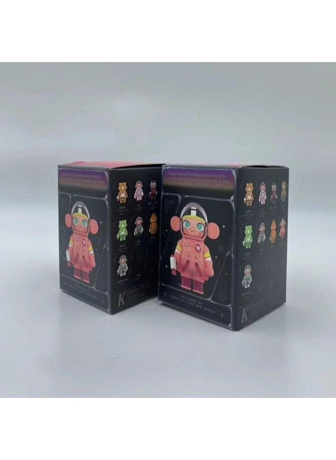 ماركة غير محددة Molly100 Three Generation Jasmine Blind Box Anniversary 3 Series رواد الفضاء زينة سيارة محمولة باليد لعب عصري مع قيمة عالية اللون - اللون: Jasmine 3rd Generation 2 عشوائي - المواصفات: العلامة التجارية وغير مفتوحة  - Image 1