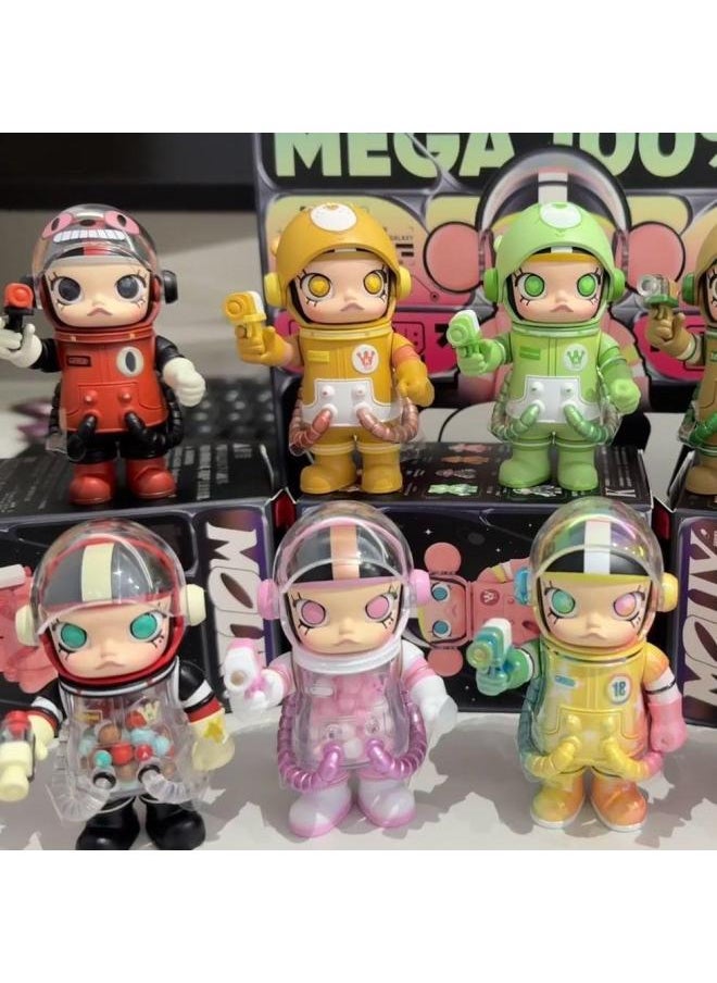 ماركة غير محددة Molly100 Three Generation Jasmine Blind Box Anniversary 3 Series رواد الفضاء زينة سيارة محمولة باليد لعب عصري مع قيمة عالية اللون - اللون: Jasmine 3rd Generation 2 عشوائي - المواصفات: العلامة التجارية وغير مفتوحة  - Image 4
