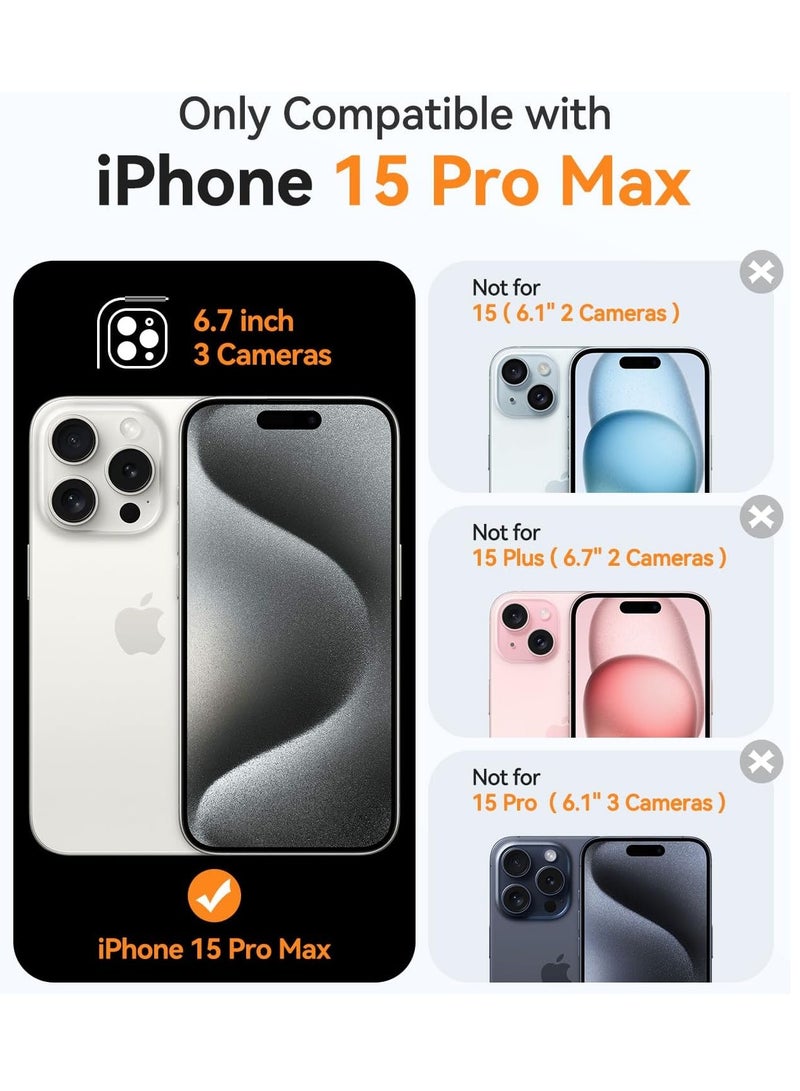 BORTONY iPhone 15 Pro Max Case 6.7 Inch Liquid Soft Silicone Gel Rubber Silky Touch Scratch Resistant Shockproof Protective Case Cover - Image 2