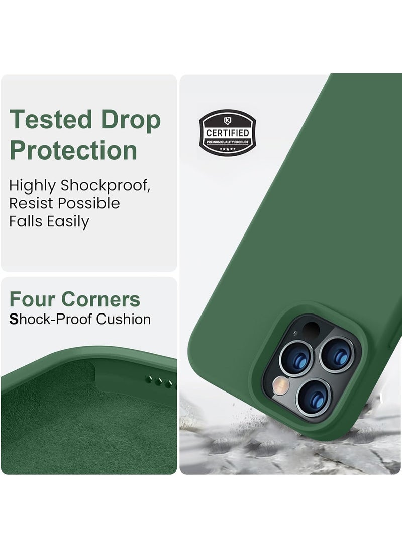 BORTONY iPhone 15 Pro Max Case 6.7 Inch Liquid Soft Silicone Gel Rubber Silky Touch Scratch Resistant Shockproof Protective Case Cover - Image 5