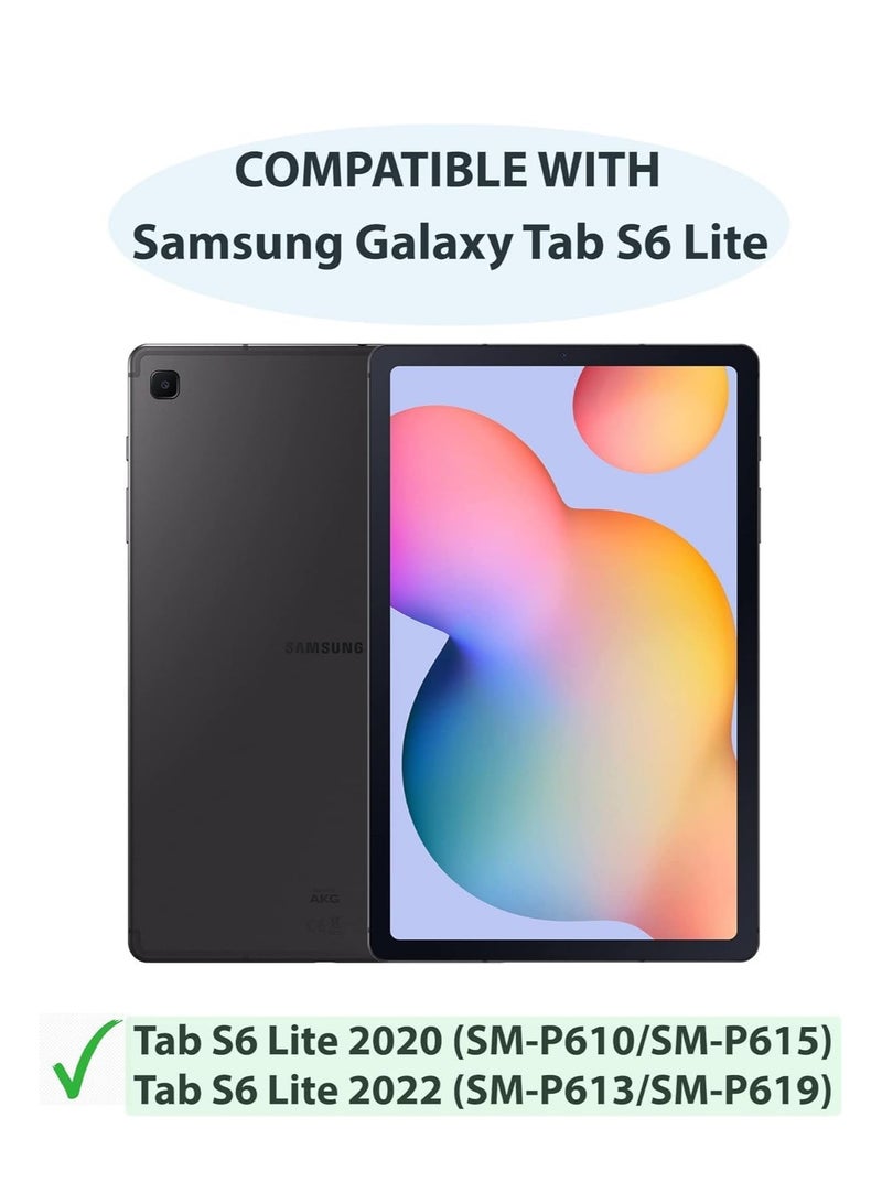حافظة تناسب هاتف سامسونج جالاكسي تاب S6 لايت 10.4 بوصة 2020/2022 (SM-P610 P615 P617)، غطاء خلفي شفاف وناعم للغاية ومرن من مادة البولي يوريثان اللدن بالحرارة وغطاء خلفي شفاف لهاتف جالاكسي تاب S6 لايت  - Image 2