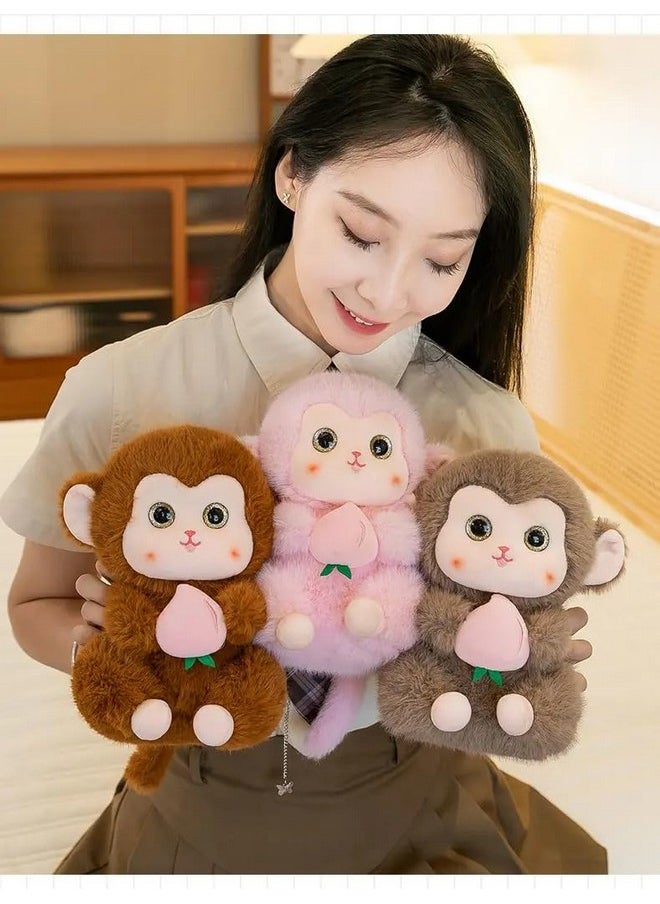 SCOOBA - SCOOBA Bigeye Monkey Soft to 25cm Size (Assorted Brown) - Image 1