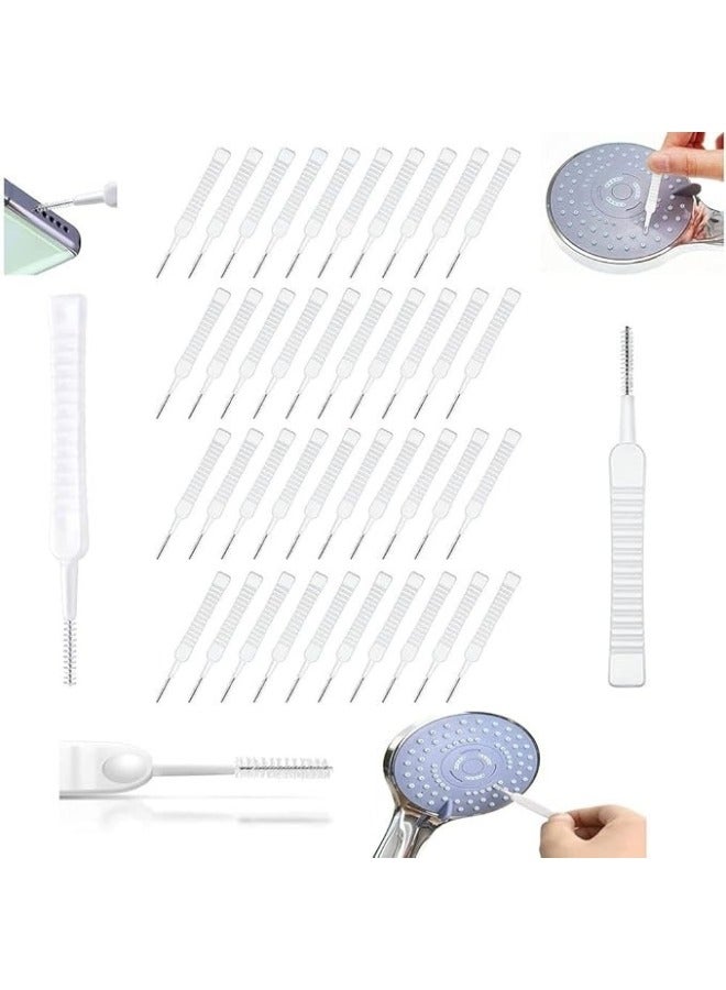 50 Piece Shower Nozzle Cleaning Brush, Anti Clogging Nylon Cleaning Brush, Gap Hole Cleaning Brush for Bathroom Shower Cleaning Tool  - Image 1