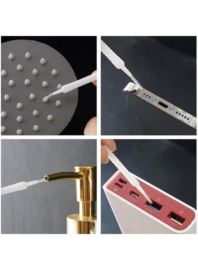 50 Piece Shower Nozzle Cleaning Brush, Anti Clogging Nylon Cleaning Brush, Gap Hole Cleaning Brush for Bathroom Shower Cleaning Tool  - Image 2