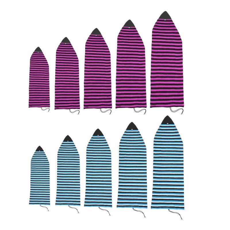 Red Surfboard Sock Cover 5 0ft Lightweight Padded with Pointed Nose for Beach Trips - Image 4