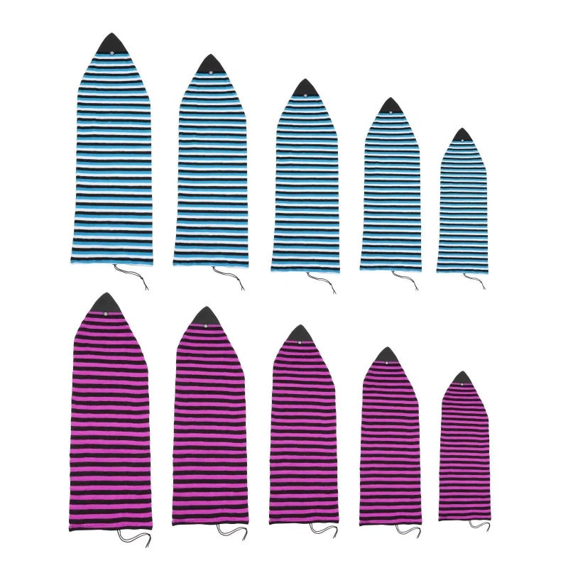 Red Surfboard Sock Cover 5 0ft Lightweight Padded with Pointed Nose for Beach Trips - Image 2