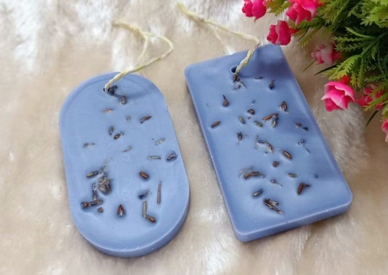 Candle Nest The Candle Nest Scented Wax Tablet Air Freshener Fragrance Bar Air Freshener for Enclosed Spaces Wax Sachet for Drawer and Closet Wardrobe Freshener Lavender Flavour 