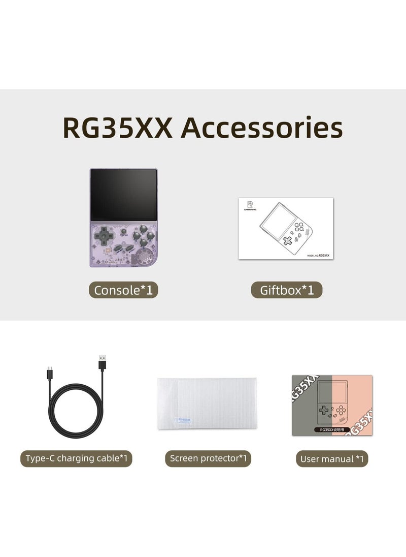 ANBERNIC  - RG35XX Portable Game Console with 640*480 3.5 Inch IPS Screen Built-in 5470+ Games Linux System, Handheld Video Games Support Gamepad and HDMI TV Output, Retro Game Gift - Image 1