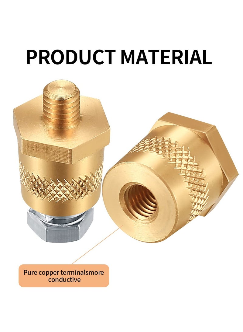 Excefore EXCEFORE Battery Terminal Connectors Set, Side Post Battery Terminal Bolt Compatible with Other Accessories to Battery, for M8 Top Side Post Threaded Terminal Charging Post Extender Adaptor  - Image 4
