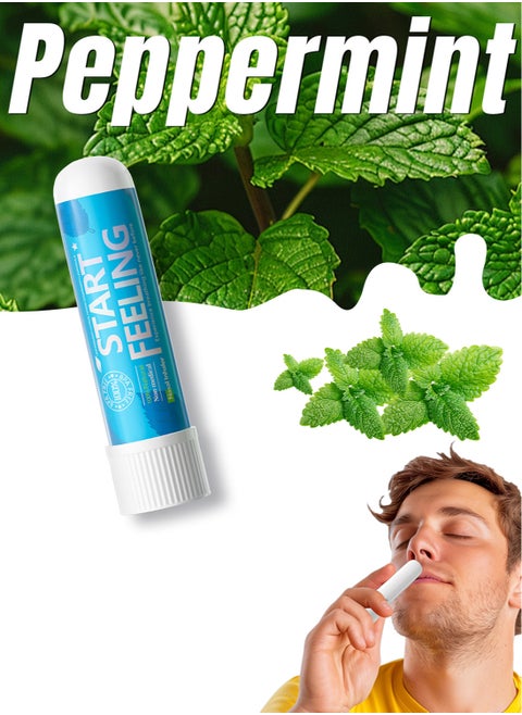 1pc On-the-Go Portable Aromatherapy Nasal Inhaler Personal Diffuser Sniffer Stick With Essential Oils Refreshing Menthol for Stress Anxiety Relief Soothes Comforts Boosts Focus