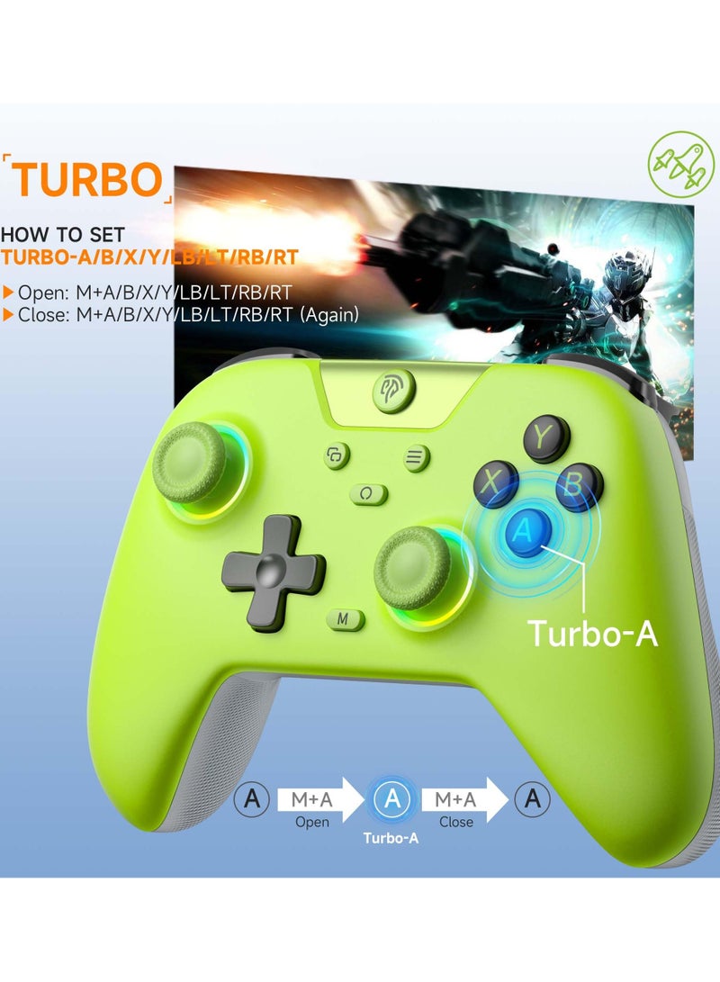 EasySMX X05 2.4G Wireless Bluetooth Controller for PC/Steam/Switch with Hall Triggers, Hall Joysticks and RGB Light- Upgraded PC Controller Compatible with Black Myth: Wukong, Multi-Platform Support - Image 2