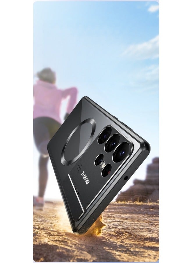 REOCLE Samsung S23 22 21 Ultra Case Magnetic Case with Protection & Yellowing Resistant Compatible with MagSafe Metal Frame Shockproof Ultra Slim Cover - Image 5