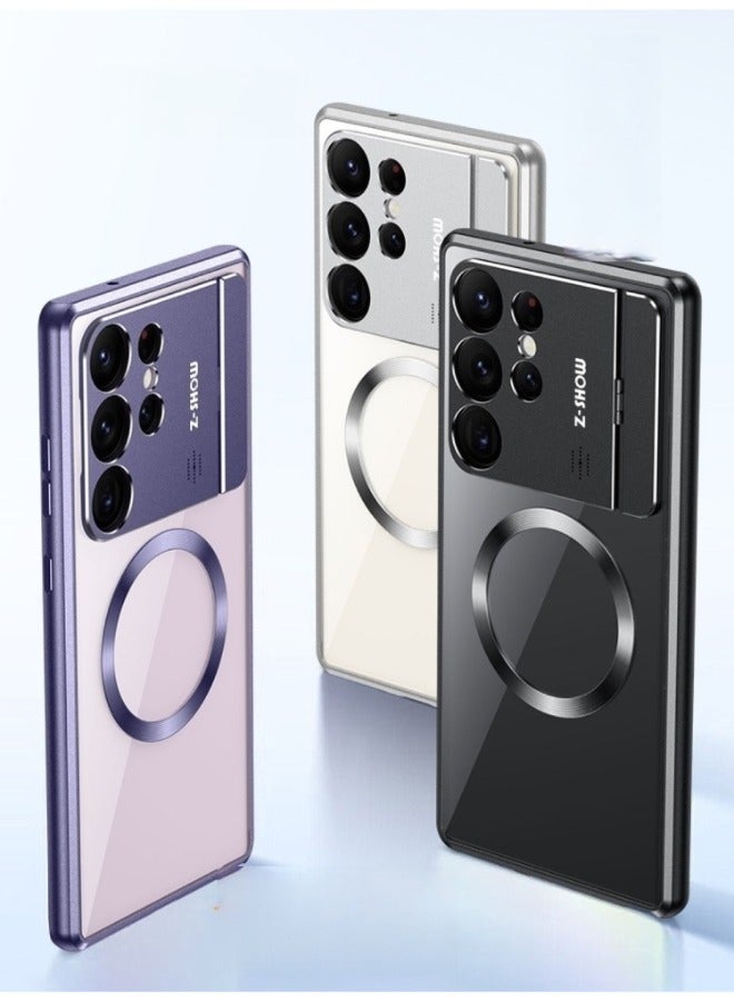 REOCLE Samsung S23 22 21 Ultra Case Magnetic Case with Protection & Yellowing Resistant Compatible with MagSafe Metal Frame Shockproof Ultra Slim Cover - Image 2