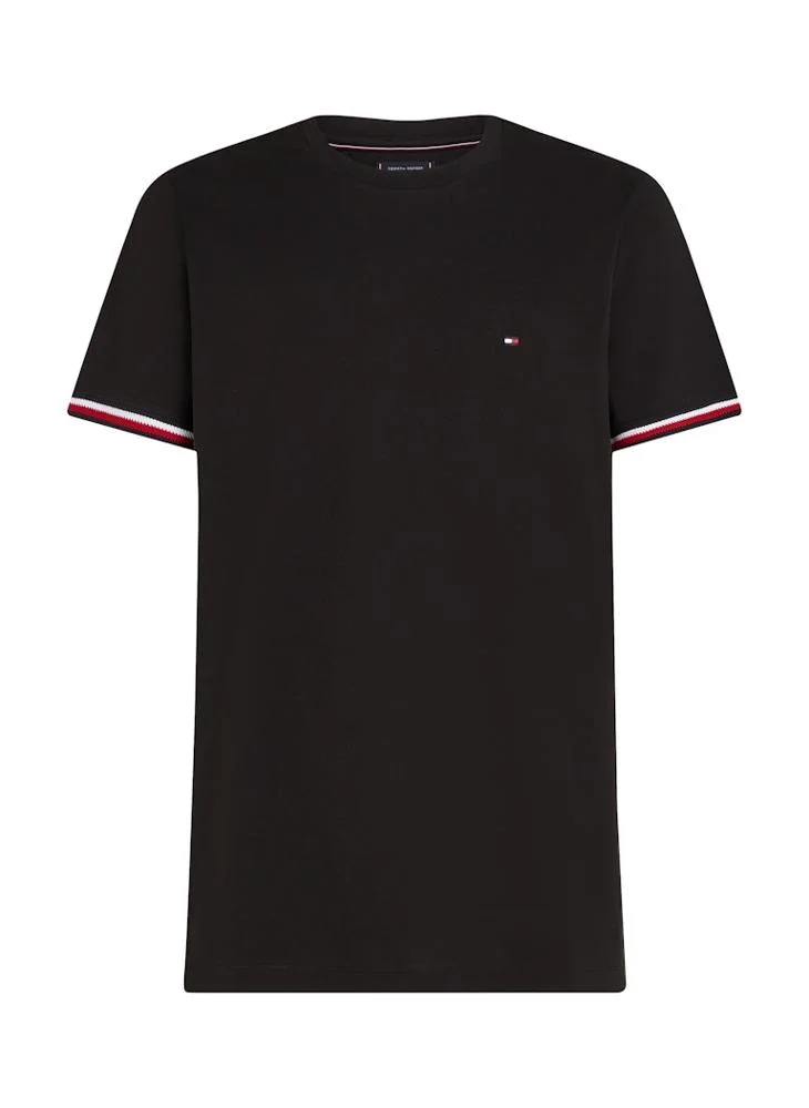 TOMMY HILFIGER Global Stripe Cuff T-Shirt